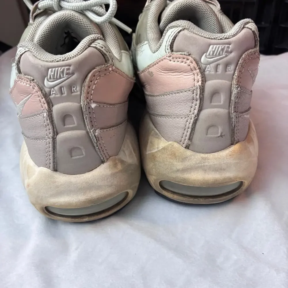Nike Air Max 95 Sneakers Women’s 7 Moon Particle Silver White Pastels Retro
